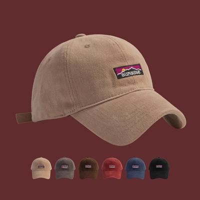 Polished Soft-top Baseball Caps for Men and Women, Street Couples, Autumn and Winter Embroidered Peaked Caps Show Small Faces