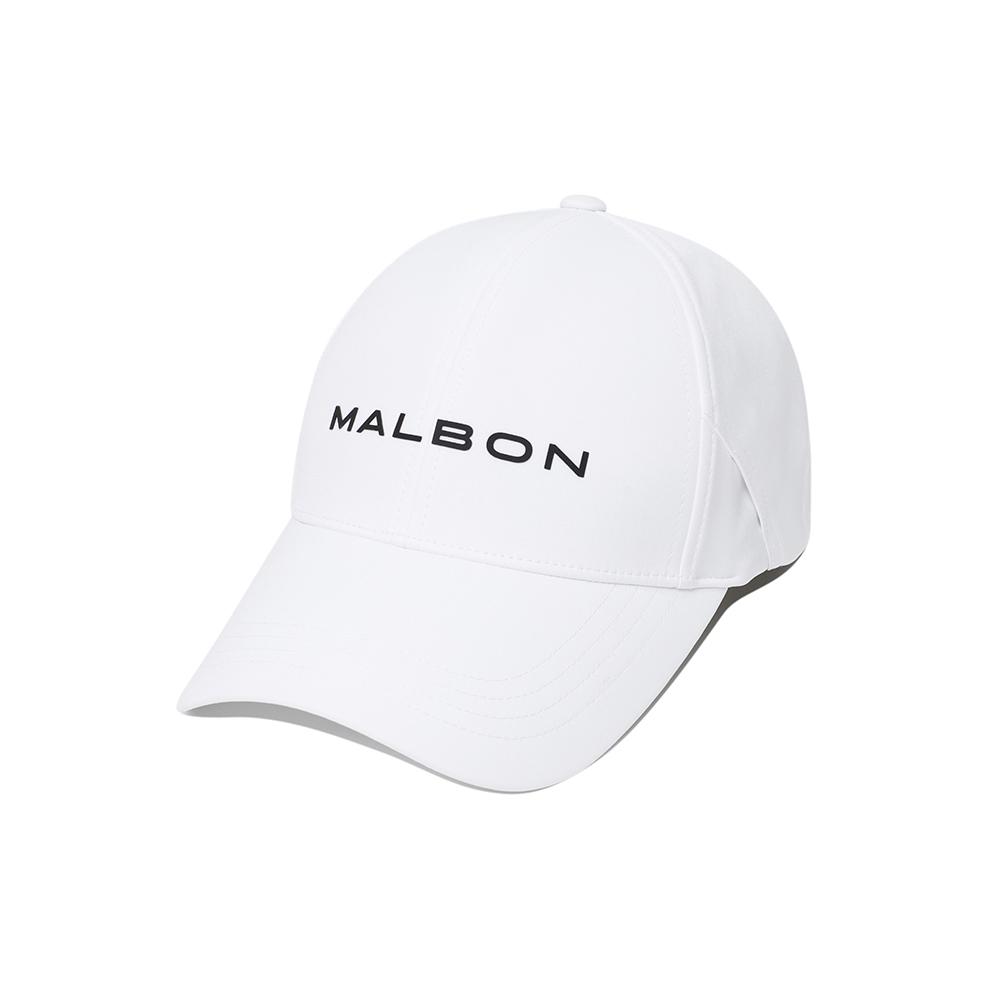MALBON GOLF Performance Stretch Sunglasses Holder Cap White