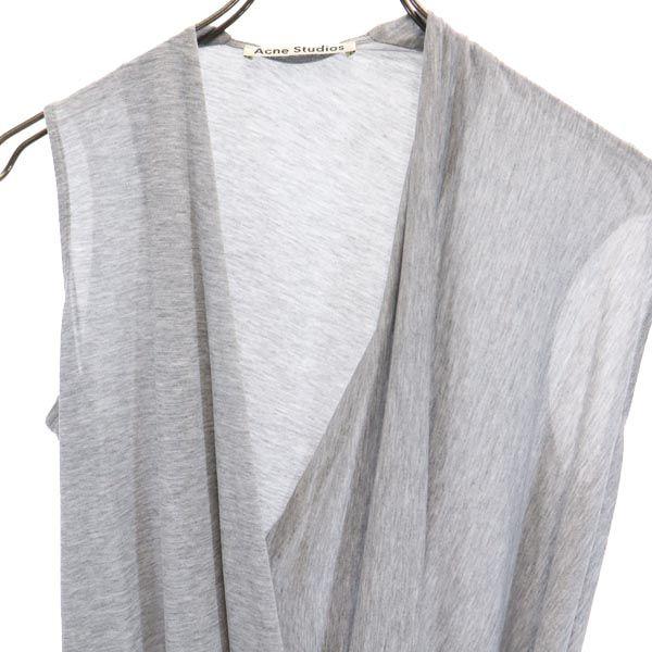 ACNE STUDIOS No sleeve asymmetry one piece XS Light gray Women Used