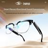 Multi-Function Smart Bluetooth Glasses: Anti-Blue Light Sunglasses, Headphone, Voice Translation, Music & Call Features, Interchangeable Lenses.