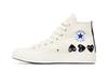 Comme des Garçons PLAY x Converse Chuck 70 High 'Multi Heart - Milk Bl