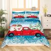 Christmas Truck Three-Piece Quilt Cover 3D Digital Printing Bedding Set Bed Cover