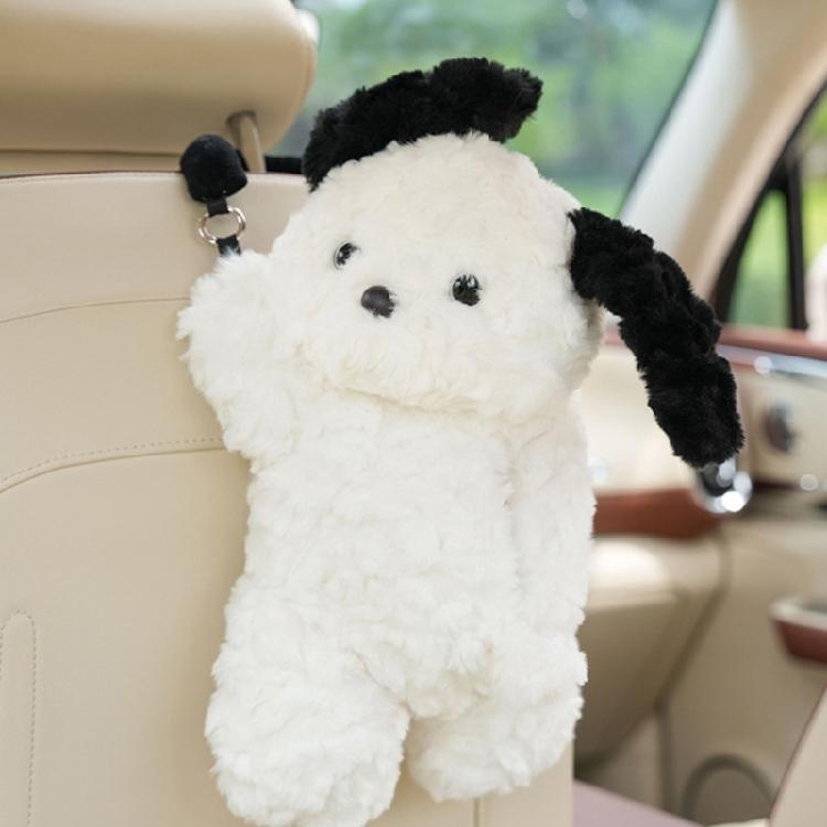 Car Tissue Holder Headrest Tissue Box Back Seat Tissue Dispenser Cute Animal Pattern Paper Case Cartoon Napkin Holder