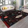 Moroccan Style Area Rug for Home Living Room Carpet Bedroom Rugs Kitchen Floor Mat Non-slip Flannel Rug Machine Washable Doormat