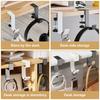Set of 4 Removable Desk Edge Hook No Adhesive Needed for Easy Installation and Functional Use in Homes or Office