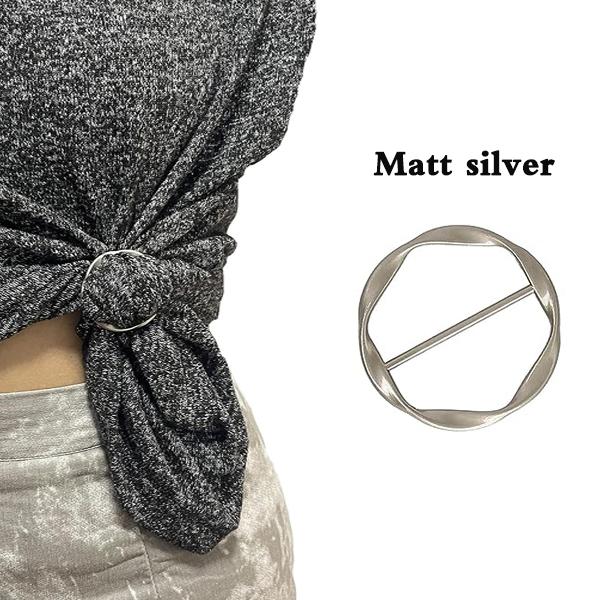 2PCS Scarf Clips and Ring T Shirt Clip for Women Fashion Metal Circle Buckle Clothing Ring Wrap Holders Clothes Hat Belt Decor