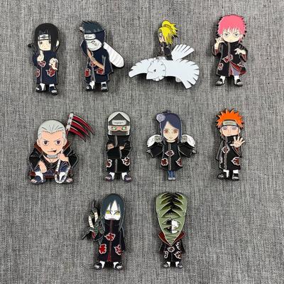 Anime Brooch Naruta Akatsuki Deidara Uchiha Itachi Brooch Cartoon Metal Badge Bag Decoration