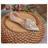 Wedding Shoes Can Be Worn In Daily Life. New Women's Shoes In Large Sizes 41-43 Lace Pearl Gentle Scoop Shoes