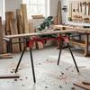 Universal Miter Saw Stand with Extendable Rollers and Support Arms, Portable Saw Stand with Folding Legs