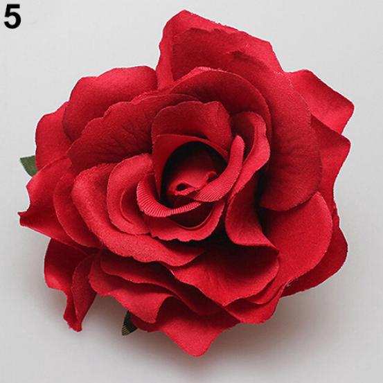 AM_ Women Sweet Big Rose Blossom Flower Wedding Bridal Hair Clip Brooch Pin Aust AM_ Women Sweet Big Rose Blossom Flower Wedding Bridal Hair Clip Brooch Pin Aust