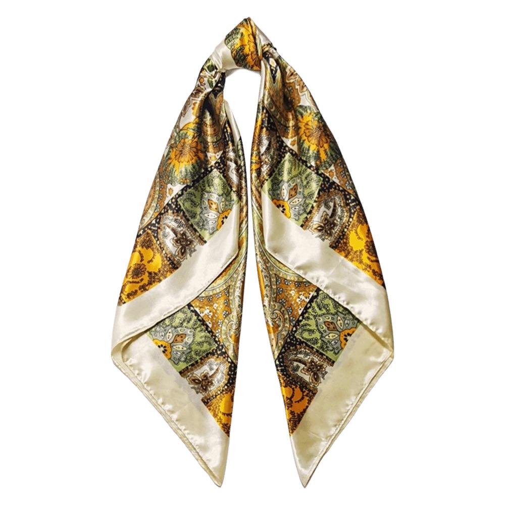 Bohemian Printed Women's Scarf 90x90cm Neckerchief Hijab Fashion Muslim Headscarf Hair Wrap