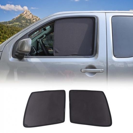 Memory Steel Front Row Window Screens Net For Nissan Frontier 2013-