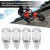 4PCS Aluminum Alloy License Plate Bolts Universal Frame Bolts Mount Screws  Car Plate Installation