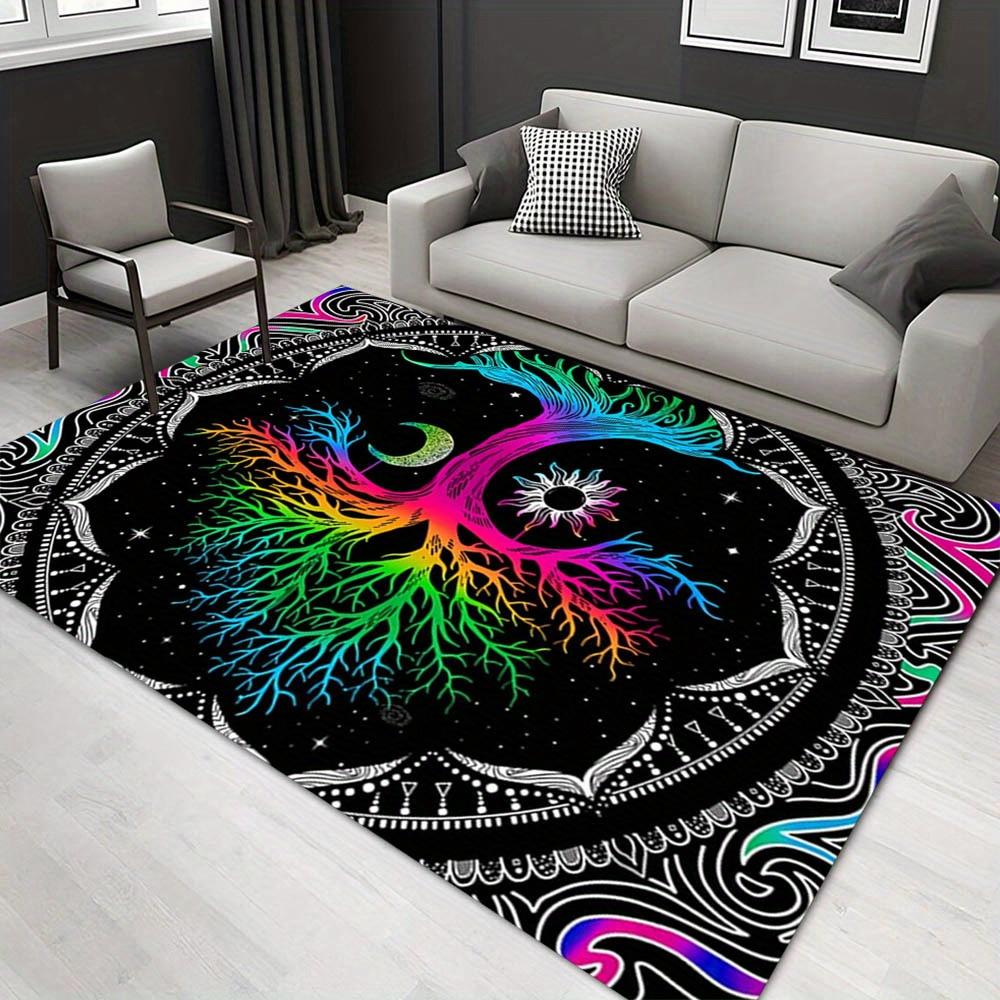 

1pc 17755842780 Pattern Carpet, Area Rug For Living Room Bedroom Room Bed Chair Laundry Entryway Corridor Yard Non-slip Outdoor Camping Rug 60cm by 90cm