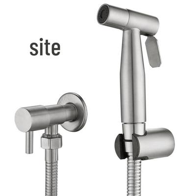 Gebürstetes Gold 304 Edelstahl Bidet-Sprühset mit Duschkopf und Winkelventil