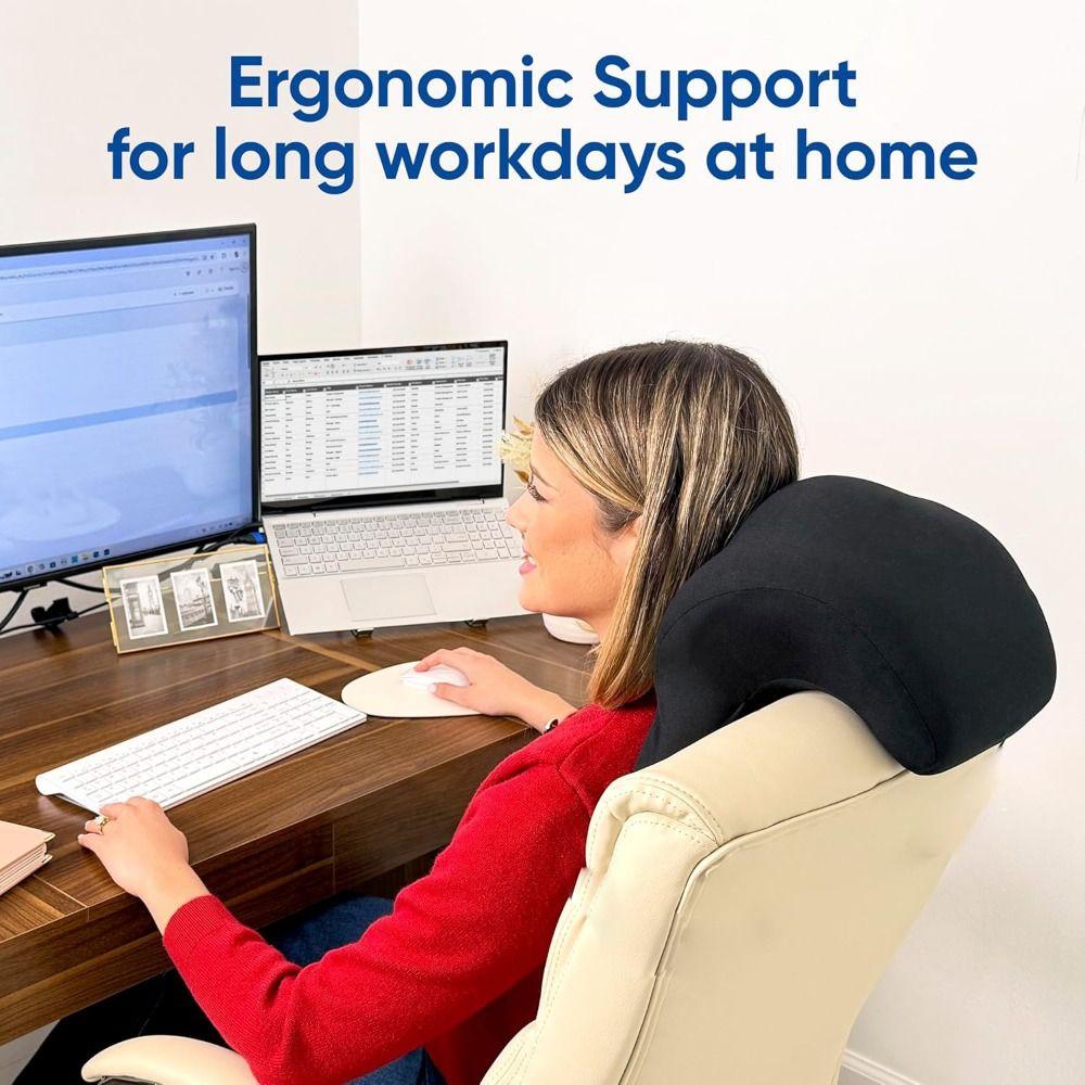 With Neck Support Head Rest Attachment Ergonomic Office Chair Neck Pillow  Office