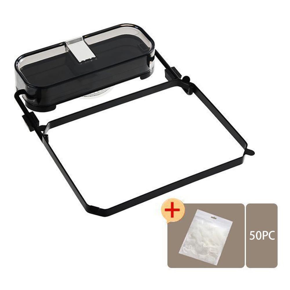 

Складная полка для фильтра для раковины, подставка для сетчатого мешка с присоской для раковины, многофункциональные многоразовые дренажные полки для фруктов и овощей прозрачный черный