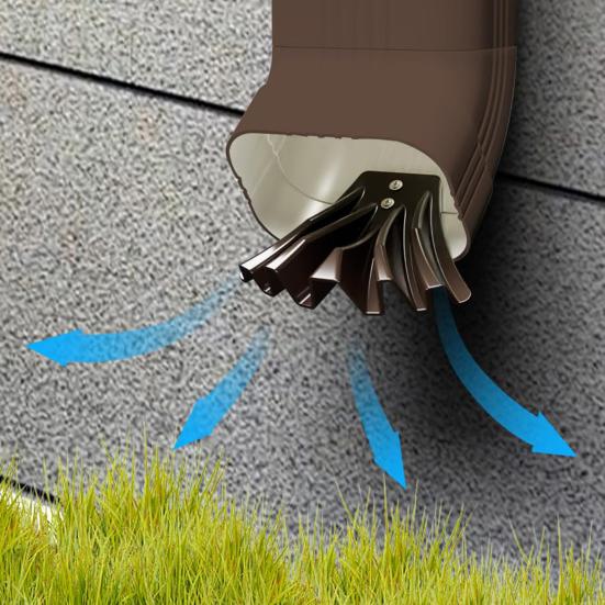 Yousheng Gutter Downspout Diverter Rain Gutter Disperser Gutter Downspout Extension for 3"x 4" And 3" X 2" Downspout Rainwater Dispersal