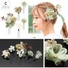 Soubien Hair Ornament Set with Dried Flowers and Perfect for and Perfect for and White 5-Piece Tsumami-Zaiku (Gypsophila Flowers), Coming-of-Age