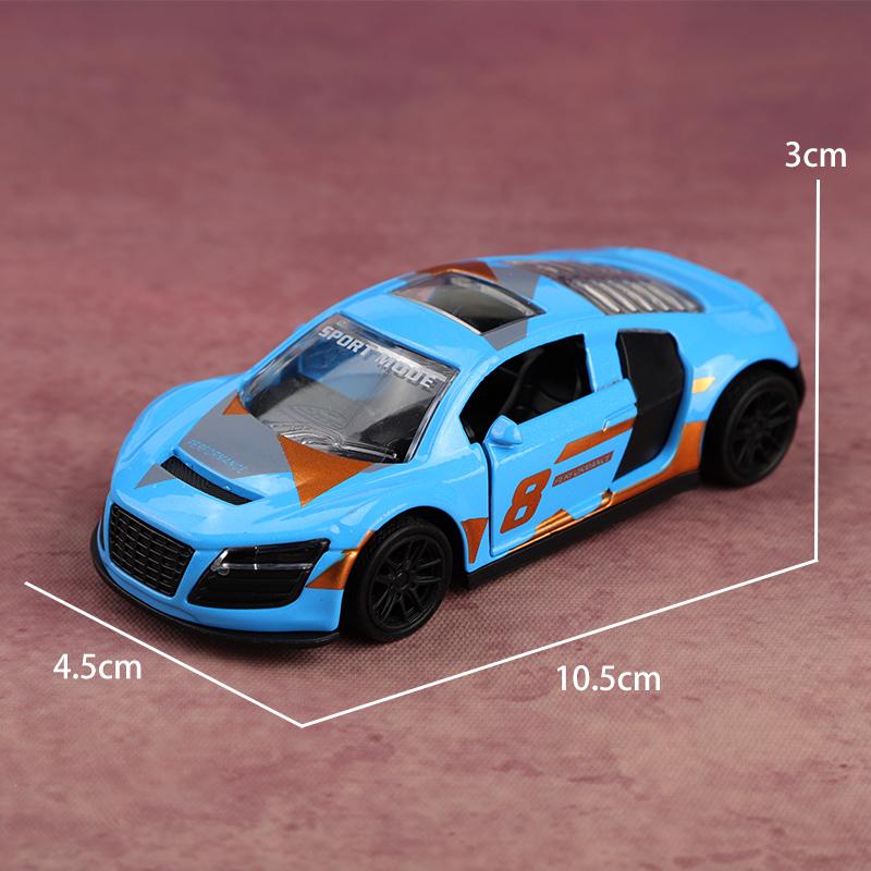 (Bagged) 1:43 Scale Racing Car Models, Children's Toys, Super Cool Color Combinations