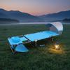 Folding Beach Lounger with Canopy Foldable Face Down Tanning Cot Ergonomic