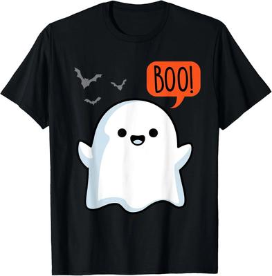 Geist sagt Buh Grusliges Halloween Süßes Kleinkind Jungen Mädchen T-Shirt