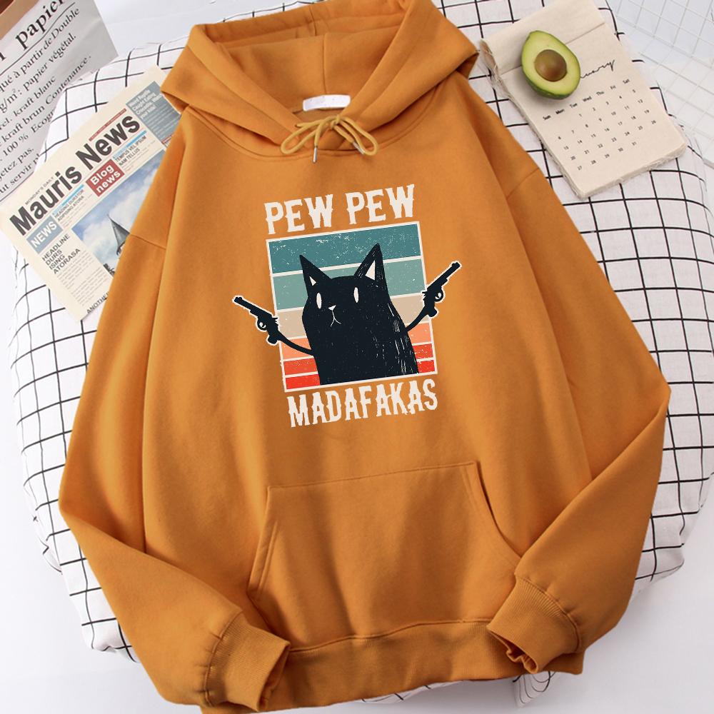 

Pew Pew Madafaks Милая Забавная Печатная Толстовка Мужская Осенняя О-Образным Вырезом С Капюшоном Модные Толстовки Оверсайз Модный Повседневный Спортивный Костюм 2XL