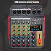 6Channel Bluetooth-compatible Audios Mixer With DSP Reverbs Effects USB Interfaces And 3Band EQ For Home Studio Recording