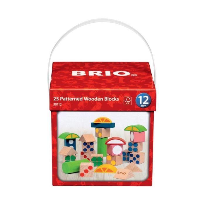 BRIO - Blocs De Construction À Motifs - Seau 25 Pces