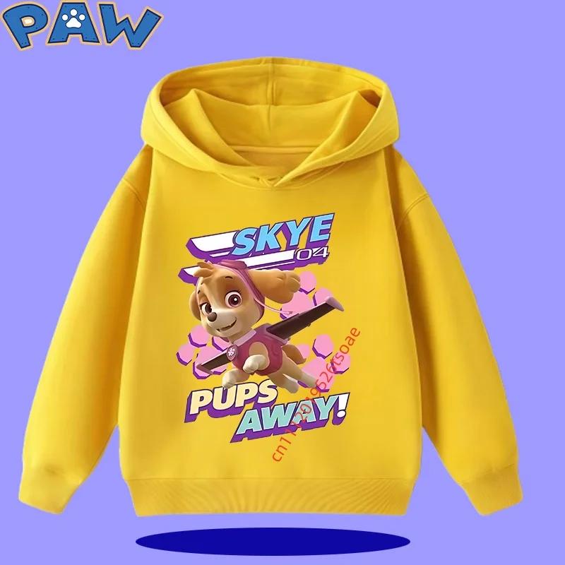 PAW Patrol 2026 Kids Hooded Sweatshirt for Autumn/Winter Long Sleeve 2026 New Style Boys' and Girls' Cartoon Print Sweater