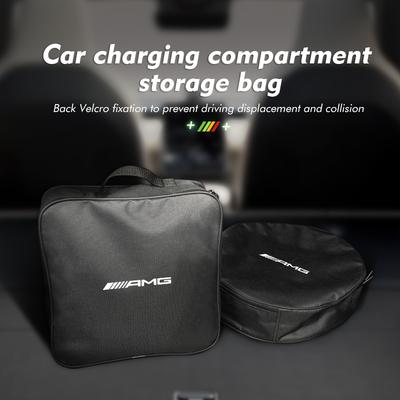 WVWGI1 Hot 2026 New For Benz Car Rechargeable Gun Charger Cable Storage Bag Accessories For Mercedes Benz AMG A B C E S G Class A180 CL
