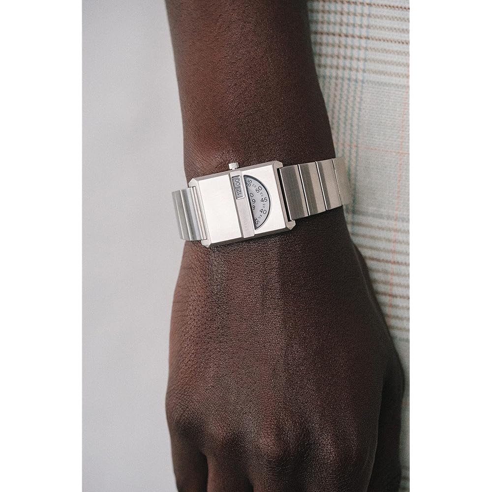 Orologio Breda Pulse Tandem Argento per Uomo e Donna, 26mm, Argento