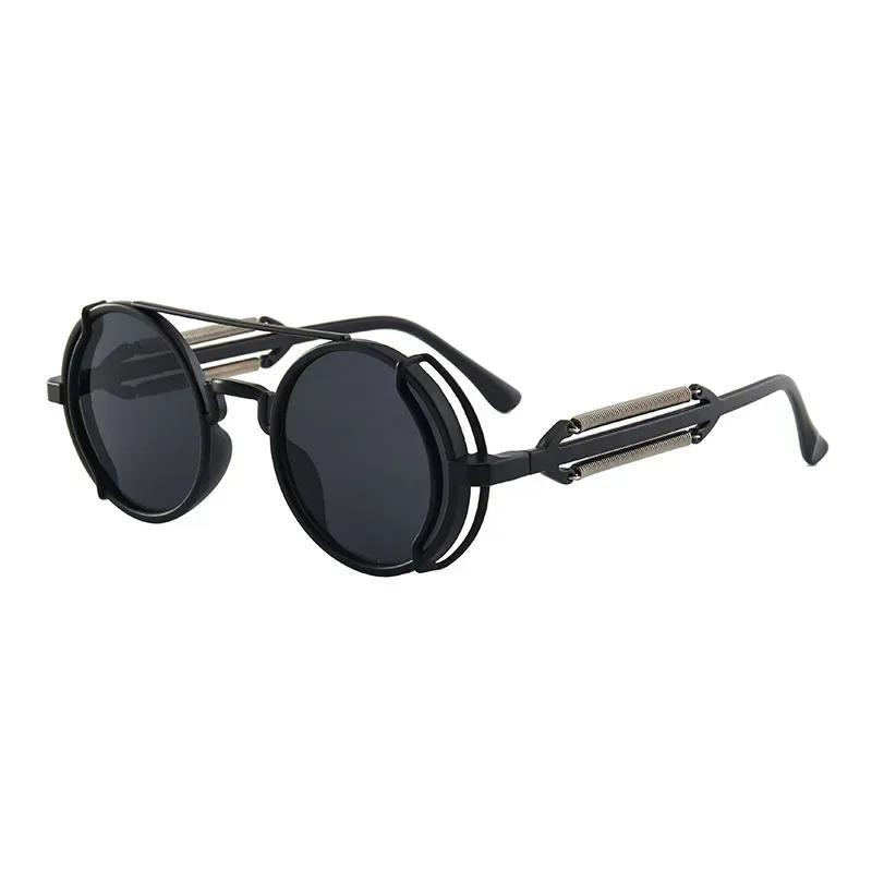 PC Sun Glasses Punk Double Spring Leg Glasses Fashionable and Trendy Sunglasses