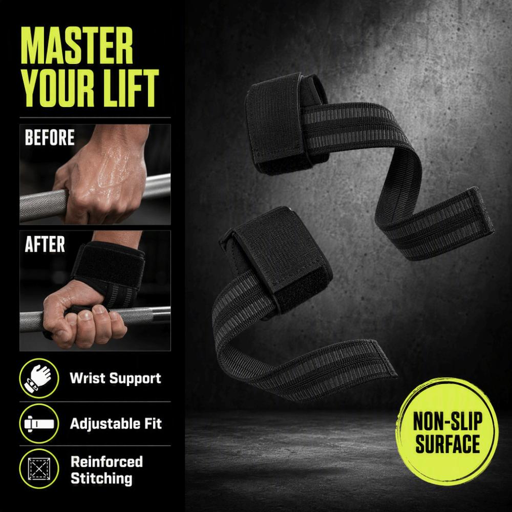 2 Pairs Adjustable Weight Lifting Straps Wrist Protector Wrist Support Straps  Weight Training
