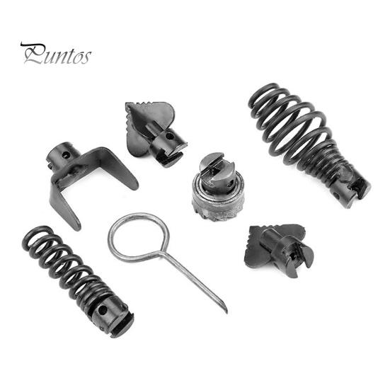 

7 шт./компл. Трубопроводный земснаряд, простой в установке, разборке, набор для прочистки дренажных труб, эффективный инструмент для очистки труб 7pcs