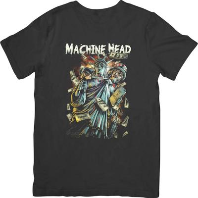 Machine Head Music Fit For Quality Cotton T Shirt Black