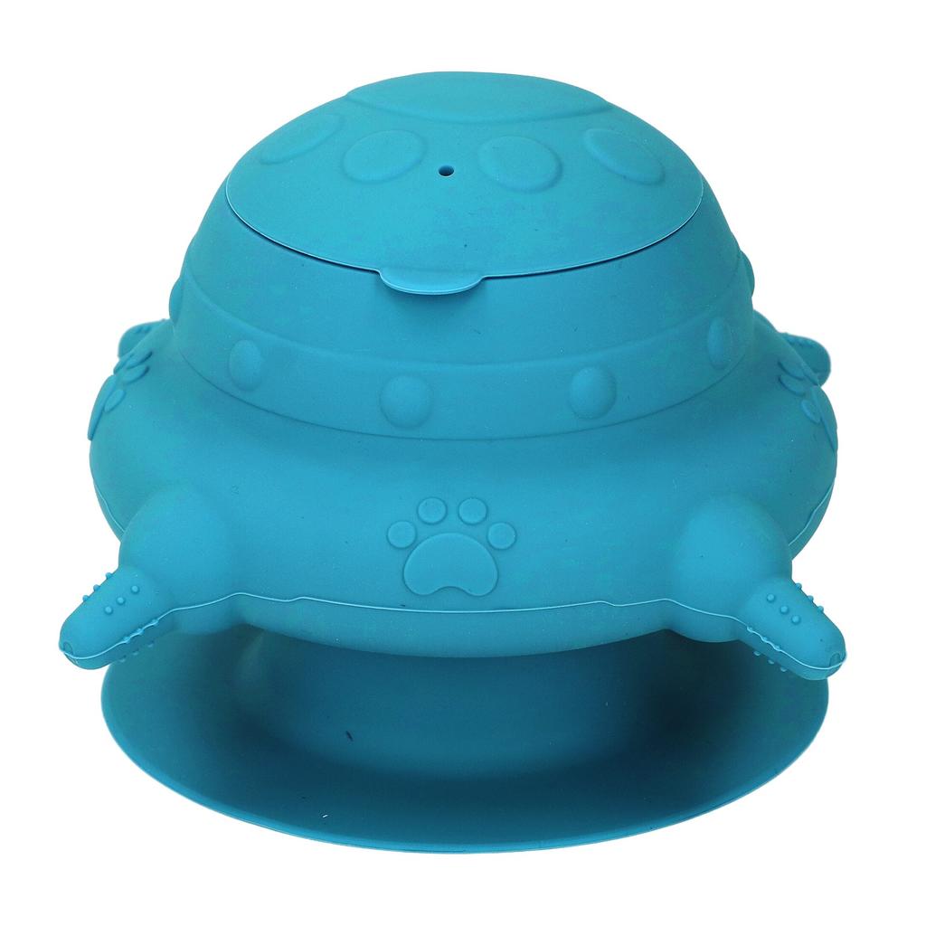 Silicone Puppy Milk Feeder 4 Nipples Small Puppy Nursing Station for Kitten Multiple Puppies Navy