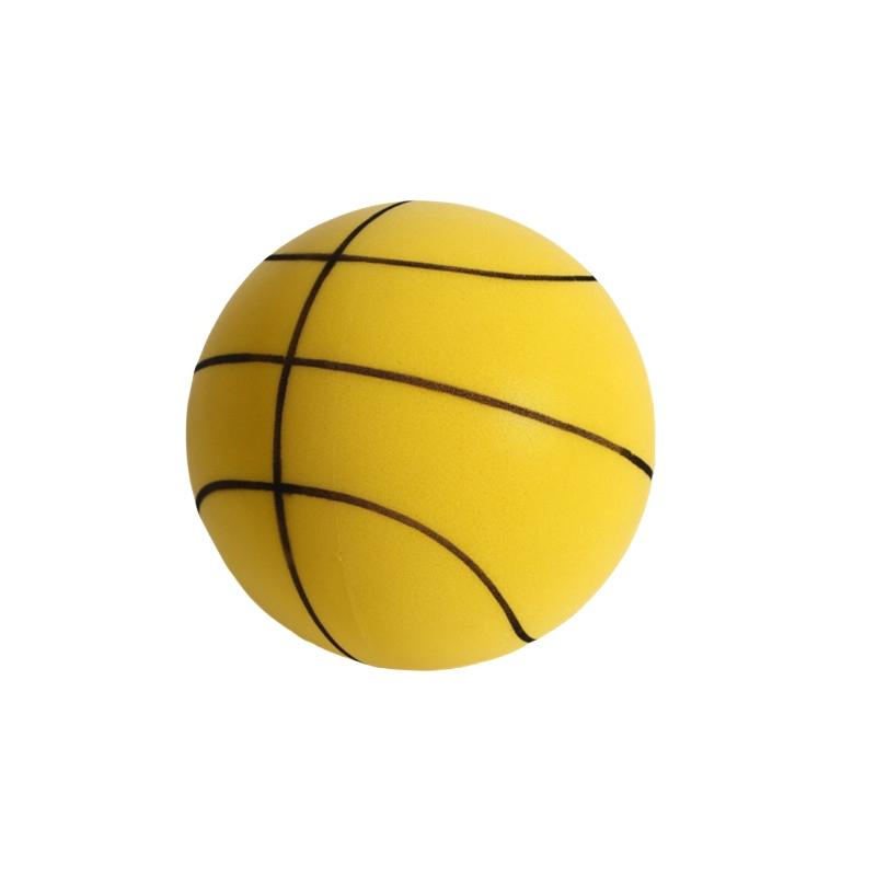 Palla Muta Rimbalzante Pallacanestro Silenziosa da Interno 18cm Pallacanestro in Schiuma Palla Morbida Silenziosa Giocattolo Palla da Basket Rimbalzante Giochi Sportivi per Bambini Regalo
