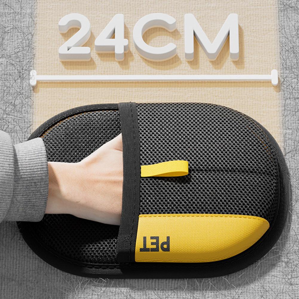 Pet Hair Removal Gloves Double-Sided Fur Gloves Cat Dog Hair Cleaning Brush For Washing Deshedding Cleaning Carpets Sofas
