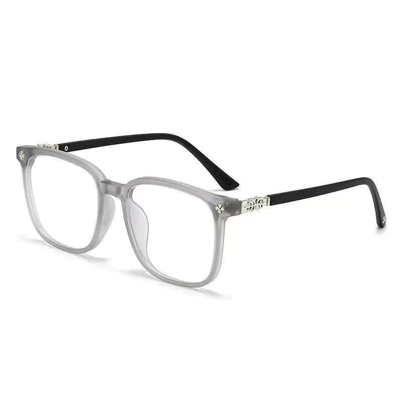 Retro Square Big Frame Blue Light Blocking Glasses - Fashionable Clear Lens