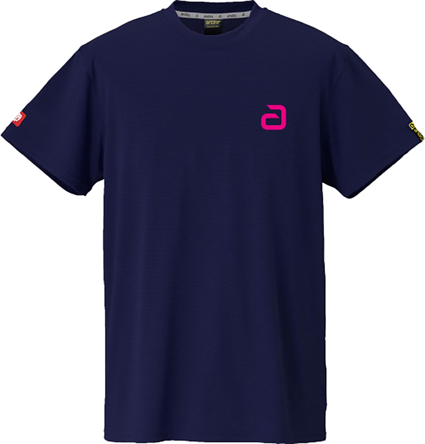 

Andro Table Tennis Game Table Tennis Unisex Napa Deo Navy x Medium Shirt, J.T.T.A (Japan Association) Approved, T-Shirt, Alpha, Pink,