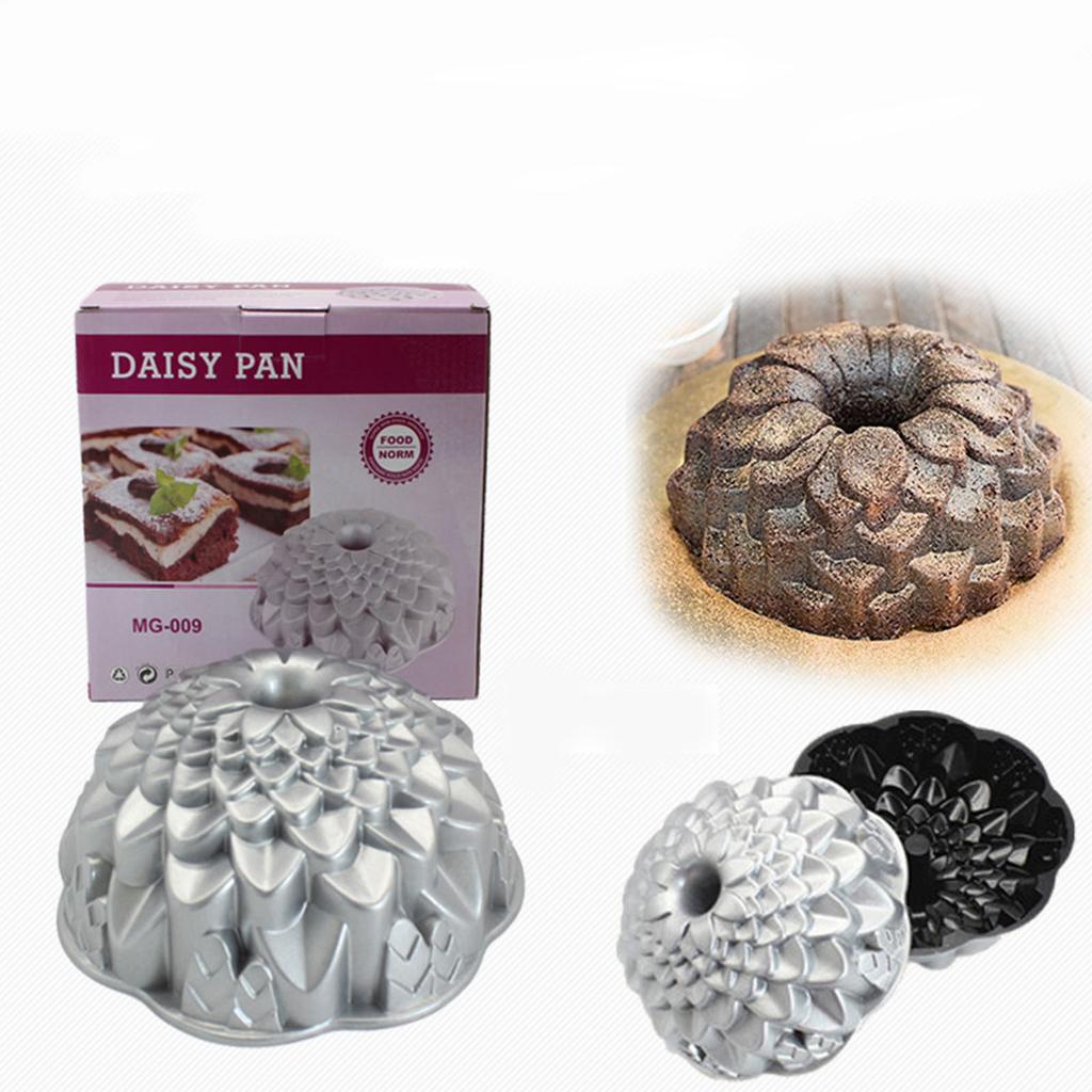 Stampo per Torta in Alluminio Robusto Alluminio Pressofuso Stampo a Ciambella Teglie da Forno per Torta Rivestimento Antiaderente Durevole per Facile Sformo Durevole