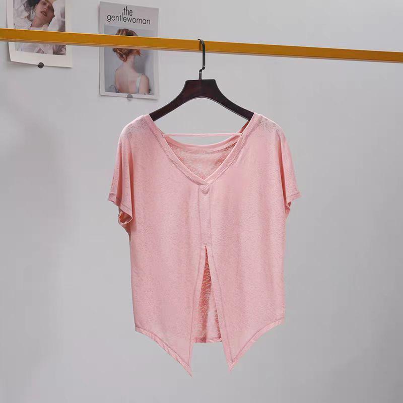 Women's Quick-Dry Yoga Top for Fitness and Running - Loose Short Sleeve Dancewear T-shirt for Outdoor Activities