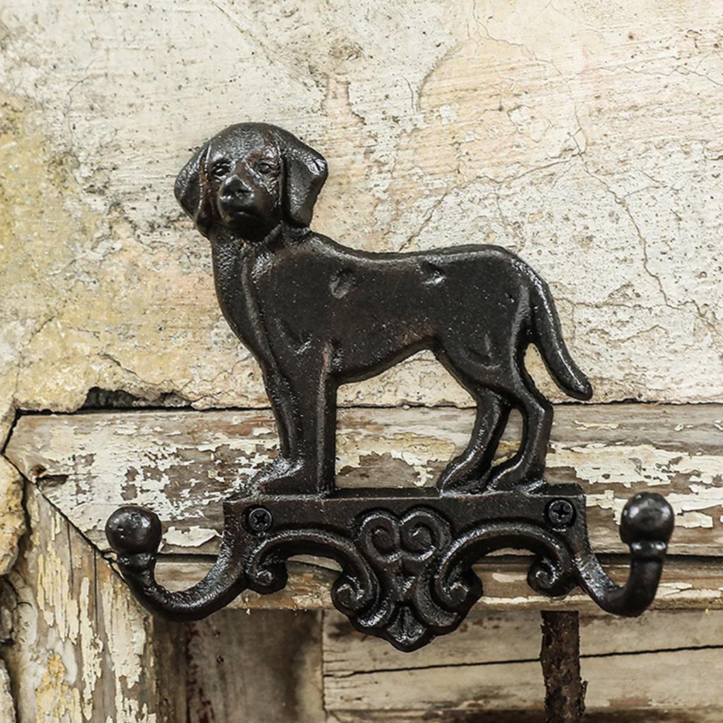 Antique Iron Wall Hook for Coat and Hat Multipurpose Animal Shape Hanger Heavy Duty Holder Courtyard Decoration