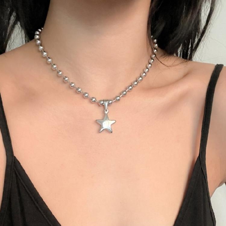 European American Fashion Five-pointed Star Pendant Hip-hop Novel Accessories