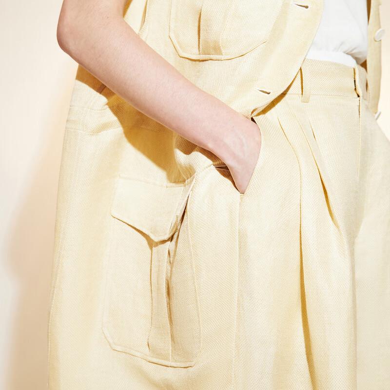 Less 2023 Autumn Fashion Loose Wide-Leg Capris