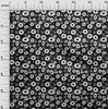 oneOone Cotton Poplin Black Fabric Floral Sewing Material Print Fabric By The Yard 42 Inch
