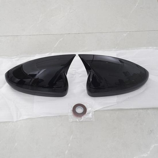 2X Rearview Mirror Cover Housing Shell Caps Black For Chevrolet Cruze 2009~2015