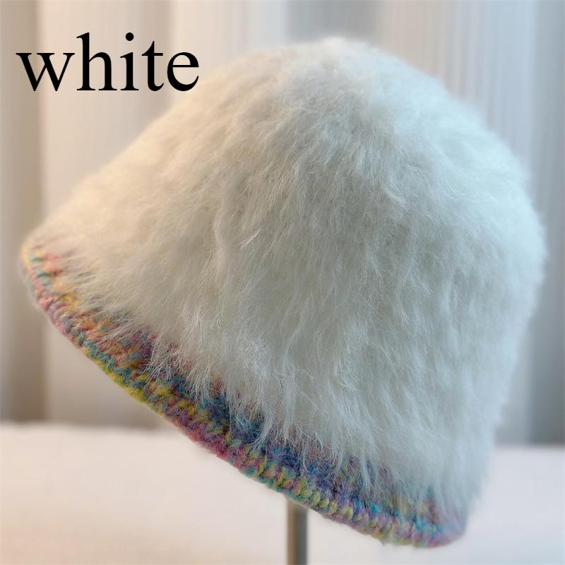 Winter Women's Warm Hat Knitted Hat Women's Fisherman Plush Hat