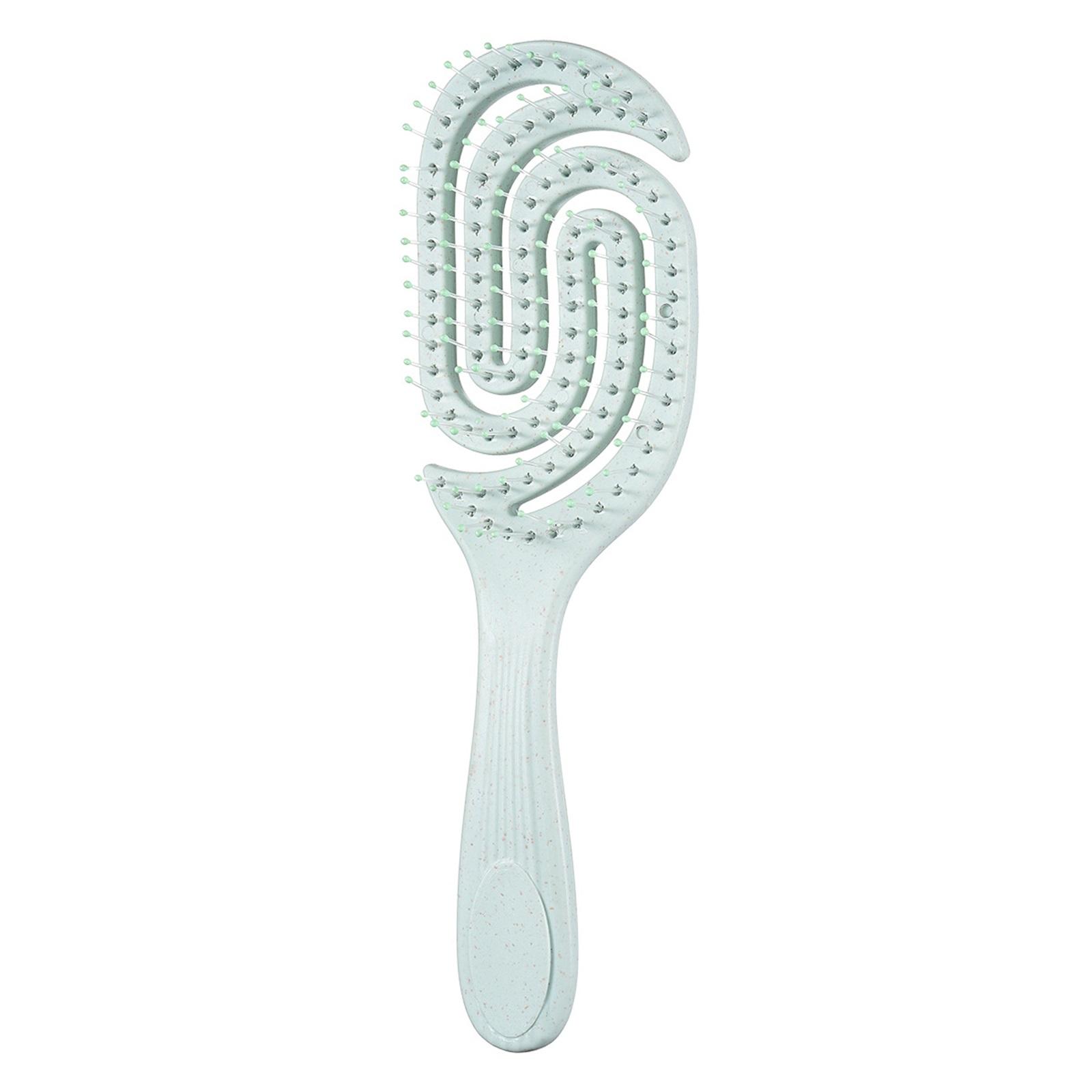 Hemp-Relax Detangler Hair Brush, Eco-Friendly Vented Detangling Hairbrush, Wet & Dry Use One Size зелёный